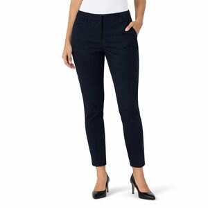 RAFAELLA Modern Slim Ankle Dress Pants Black Stretch Career Office Size 12